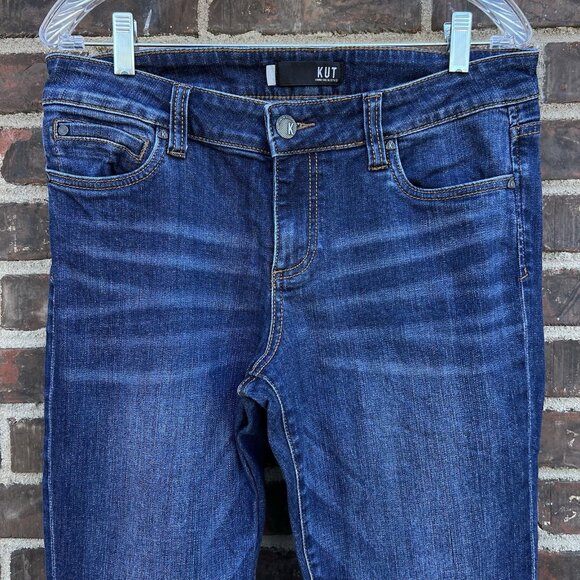 Kut from the Kloth Size 10 Natalie High Rise Bootcut Blue Jeans Medium Wash - Picture 3 of 7
